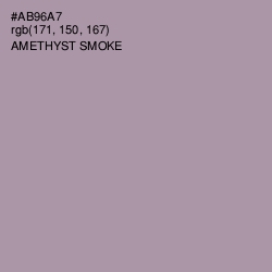 #AB96A7 - Amethyst Smoke Color Image
